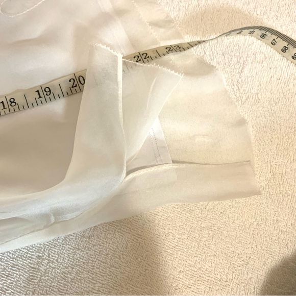 Nordstrom Transparent White Silk Top w/Cami - Picture 4 of 9